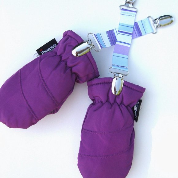 NEW 4 Pairs MITTEN CLIPS for Children Gloves, NWT for Kids Winter Jacket Mitts - Picture 5 of 7